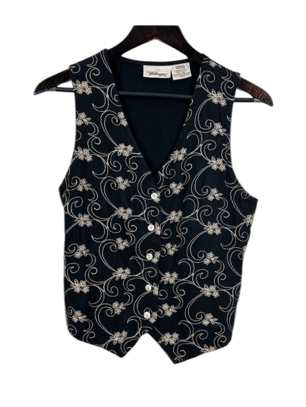 Worthington Vintage Western Embroidered Vest Women's Size Medium